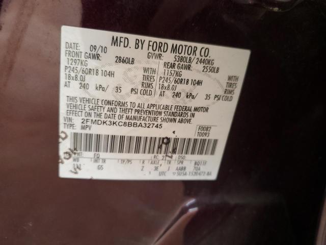 Photo 13 VIN: 2FMDK3KC8BBA32745 - FORD EDGE 