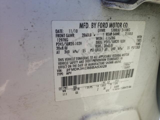 Photo 9 VIN: 2FMDK3KC8BBA53028 - FORD EDGE LIMIT 