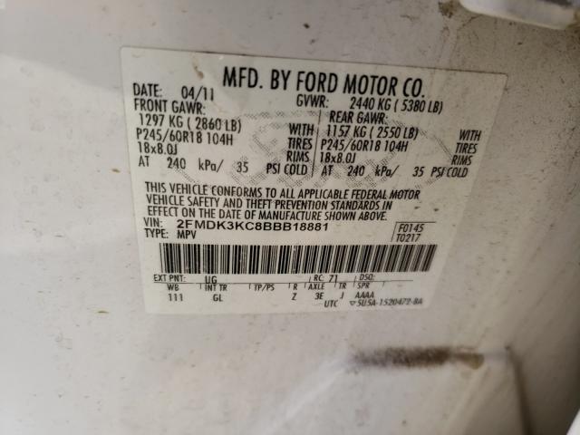 Photo 9 VIN: 2FMDK3KC8BBB18881 - FORD EDGE LIMIT 