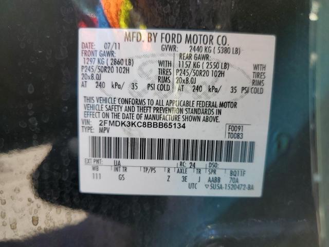 Photo 9 VIN: 2FMDK3KC8BBB65134 - FORD EDGE LIMIT 