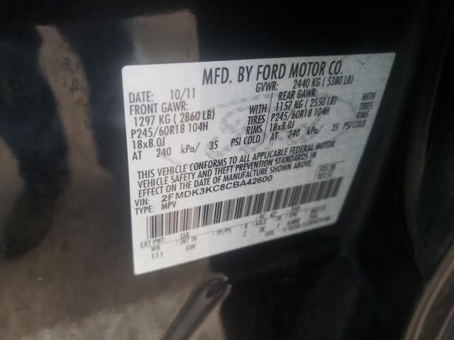 Photo 9 VIN: 2FMDK3KC8CBA42600 - FORD EDGE LIMIT 