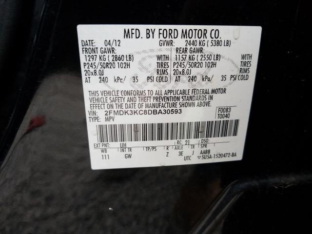 Photo 9 VIN: 2FMDK3KC8DBA30593 - FORD EDGE LIMIT 