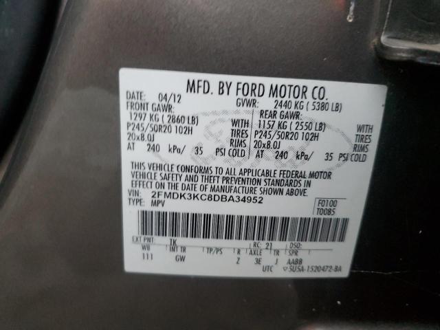 Photo 13 VIN: 2FMDK3KC8DBA34952 - FORD EDGE LIMIT 