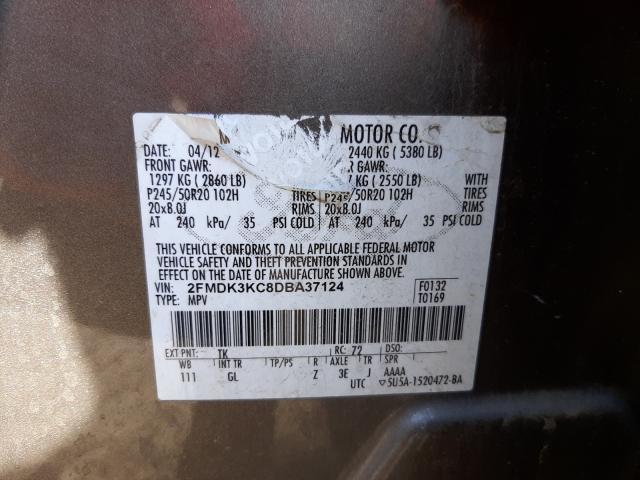 Photo 9 VIN: 2FMDK3KC8DBA37124 - FORD EDGE LIMIT 