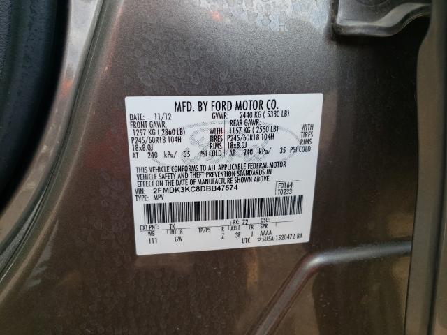 Photo 9 VIN: 2FMDK3KC8DBB47574 - FORD EDGE LIMIT 