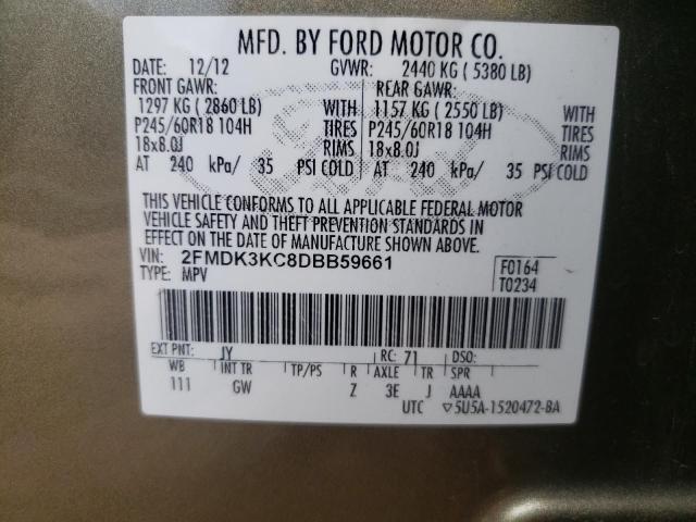 Photo 9 VIN: 2FMDK3KC8DBB59661 - FORD EDGE LIMIT 