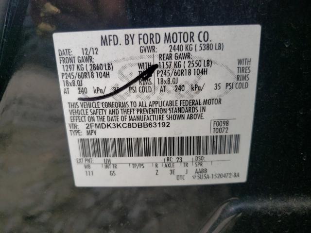 Photo 9 VIN: 2FMDK3KC8DBB63192 - FORD EDGE LIMIT 