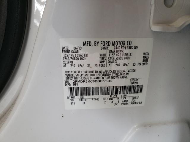 Photo 9 VIN: 2FMDK3KC8DBC53040 - FORD EDGE LIMIT 