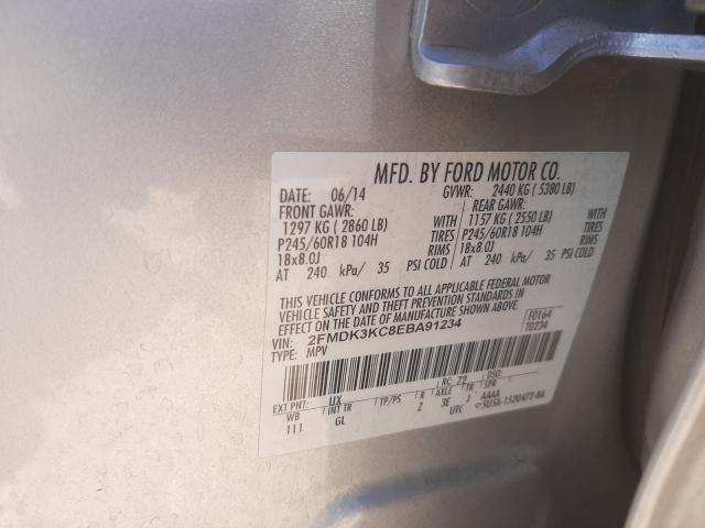 Photo 9 VIN: 2FMDK3KC8EBA91234 - FORD EDGE LIMIT 