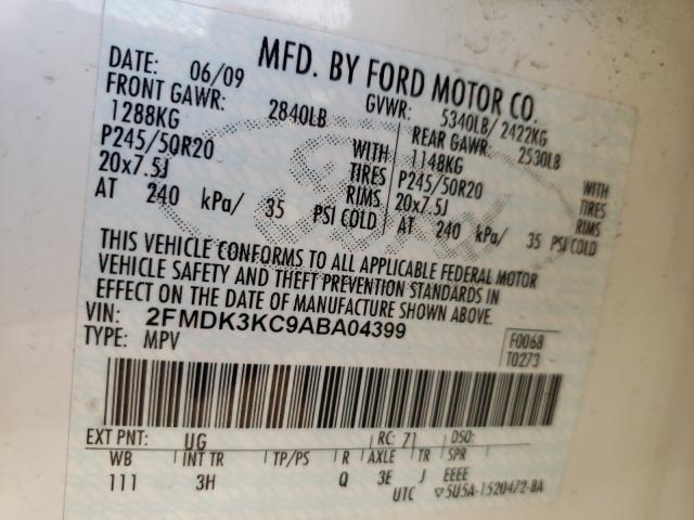 Photo 9 VIN: 2FMDK3KC9ABA04399 - FORD EDGE LIMIT 