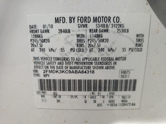 Photo 9 VIN: 2FMDK3KC9ABA84318 - FORD EDGE LIMIT 