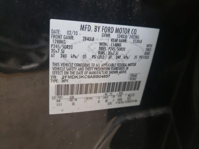 Photo 9 VIN: 2FMDK3KC9ABB04857 - FORD EDGE LIMIT 