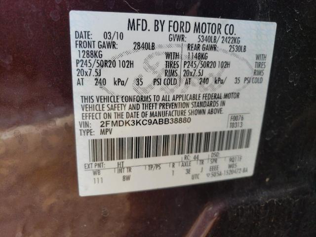 Photo 12 VIN: 2FMDK3KC9ABB38880 - FORD EDGE LIMIT 