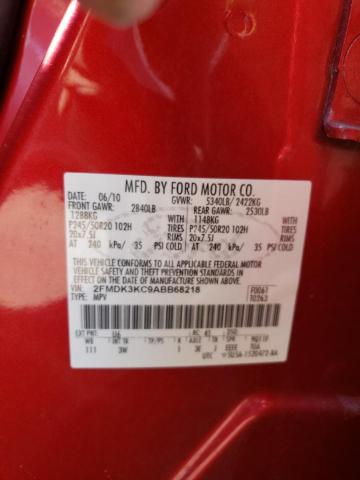 Photo 9 VIN: 2FMDK3KC9ABB68218 - FORD EDGE LIMIT 