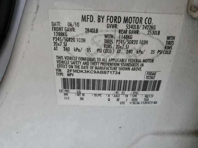 Photo 11 VIN: 2FMDK3KC9ABB71734 - FORD EDGE 