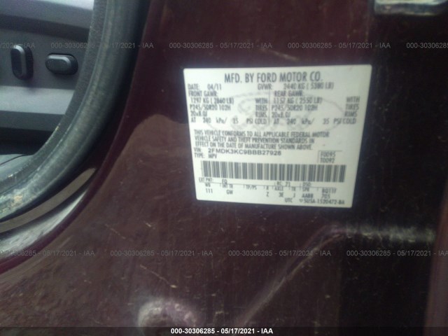 Photo 8 VIN: 2FMDK3KC9BBB27928 - FORD EDGE 