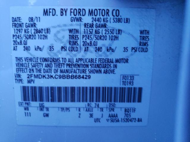 Photo 11 VIN: 2FMDK3KC9BBB68429 - FORD EDGE 