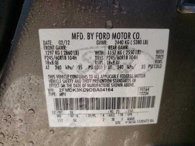 Photo 9 VIN: 2FMDK3KC9DBA04164 - FORD EDGE LIMIT 