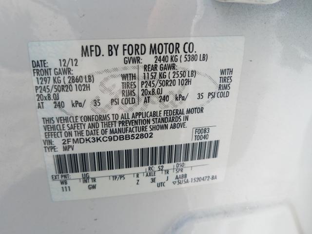 Photo 9 VIN: 2FMDK3KC9DBB52802 - FORD EDGE LIMIT 