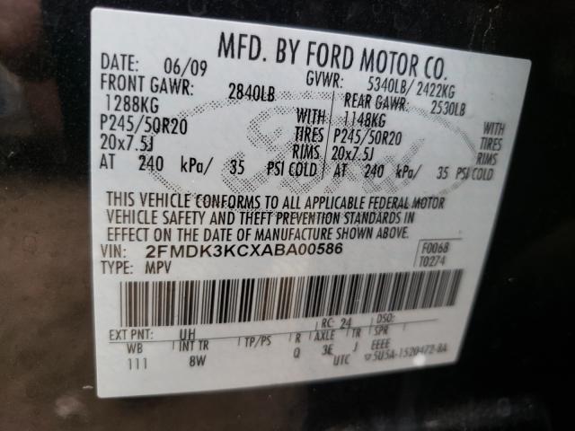 Photo 9 VIN: 2FMDK3KCXABA00586 - FORD EDGE LIMIT 