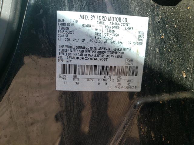 Photo 9 VIN: 2FMDK3KCXABA89687 - FORD EDGE LIMIT 