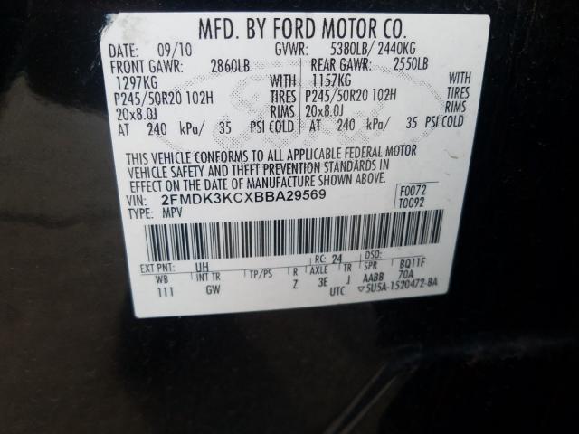 Photo 9 VIN: 2FMDK3KCXBBA29569 - FORD EDGE LIMIT 