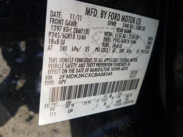 Photo 9 VIN: 2FMDK3KCXCBA58345 - FORD EDGE LIMIT 