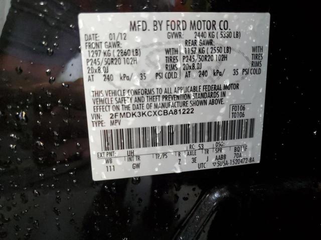 Photo 12 VIN: 2FMDK3KCXCBA81222 - FORD EDGE LIMIT 