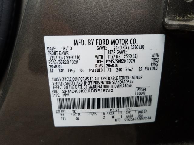 Photo 9 VIN: 2FMDK3KCXDBE15752 - FORD EDGE LIMIT 