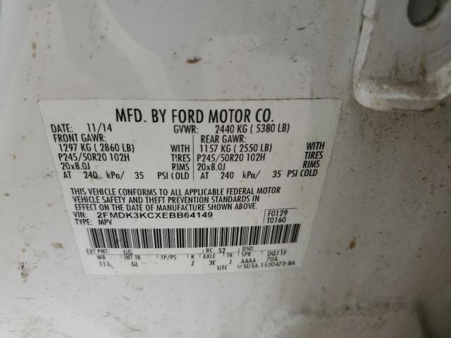 Photo 13 VIN: 2FMDK3KCXEBB64149 - FORD EDGE LIMIT 