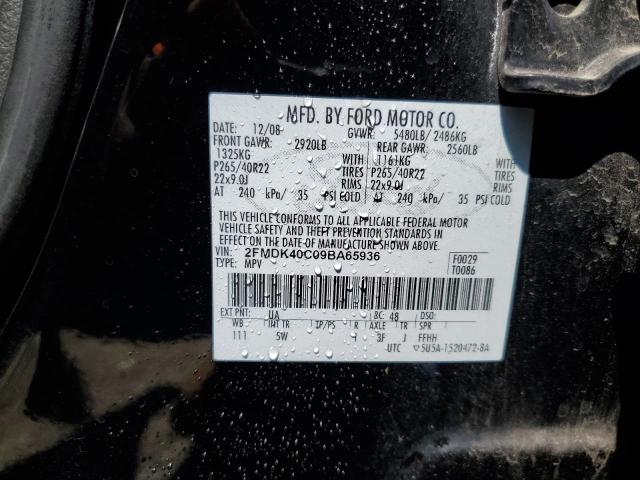 Photo 12 VIN: 2FMDK40C09BA65936 - FORD EDGE SPORT 