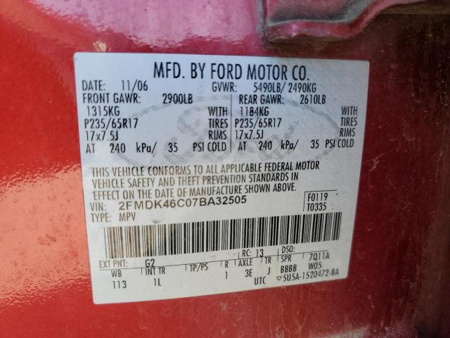 Photo 12 VIN: 2FMDK46C07BA32505 - FORD EDGE SE 