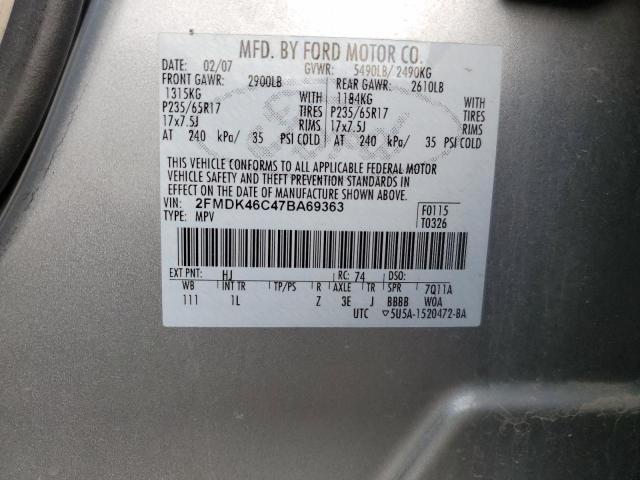 Photo 12 VIN: 2FMDK46C47BA69363 - FORD EDGE SE 