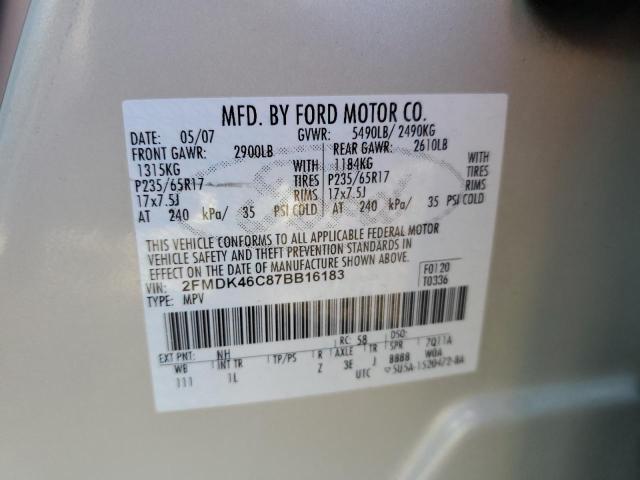 Photo 12 VIN: 2FMDK46C87BB16183 - FORD EDGE 