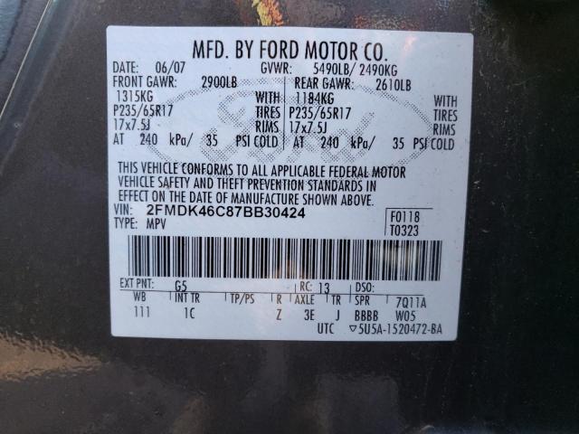 Photo 9 VIN: 2FMDK46C87BB30424 - FORD EDGE SE 