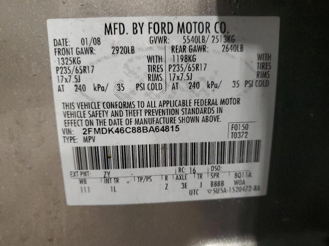 Photo 12 VIN: 2FMDK46C88BA64815 - FORD EDGE SE 