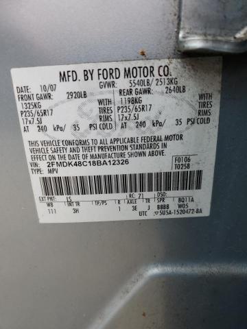 Photo 12 VIN: 2FMDK48C18BA12326 - FORD EDGE SEL 