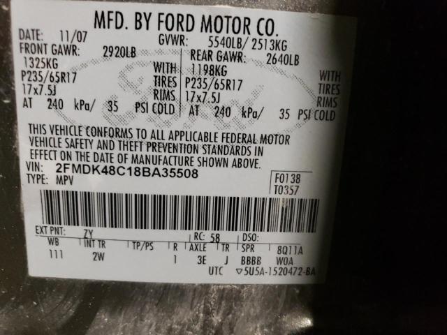 Photo 12 VIN: 2FMDK48C18BA35508 - FORD EDGE 