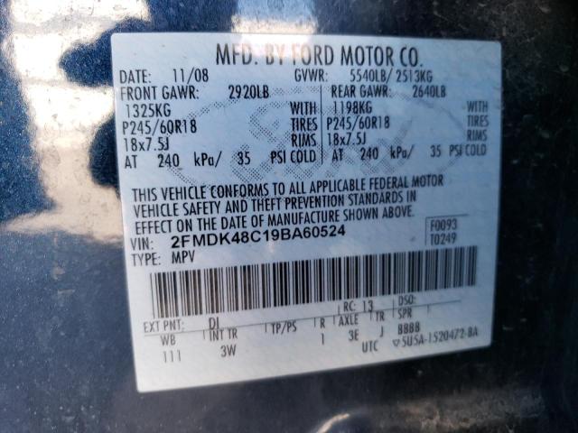 Photo 13 VIN: 2FMDK48C19BA60524 - FORD EDGE 