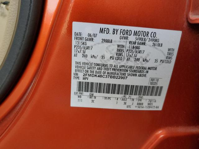 Photo 13 VIN: 2FMDK48C37BB22907 - FORD EDGE 