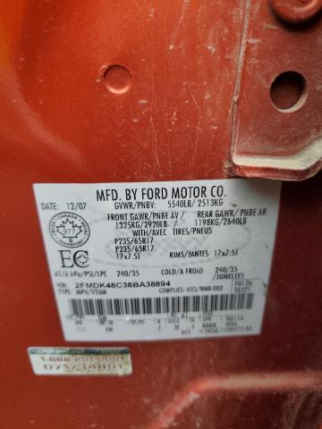 Photo 13 VIN: 2FMDK48C38BA38894 - FORD EDGE SEL 