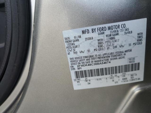 Photo 13 VIN: 2FMDK48C38BA54674 - FORD EDGE SEL 