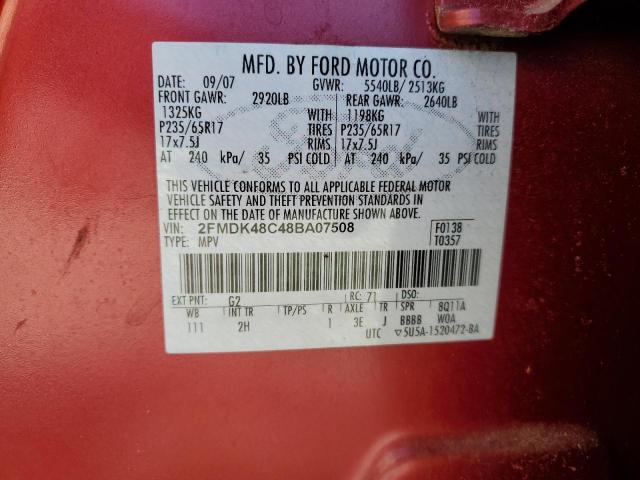 Photo 13 VIN: 2FMDK48C48BA07508 - FORD EDGE 