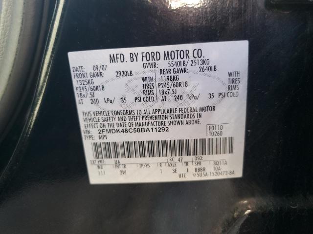 Photo 11 VIN: 2FMDK48C58BA11292 - FORD EDGE SEL 