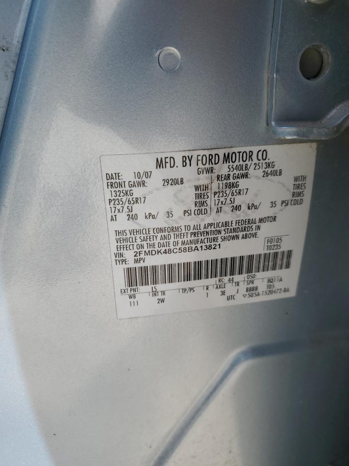 Photo 12 VIN: 2FMDK48C58BA13821 - FORD EDGE 