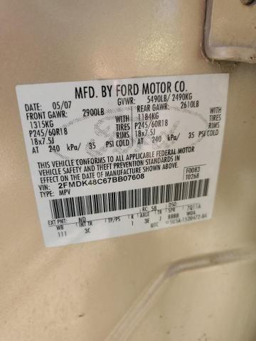 Photo 12 VIN: 2FMDK48C67BB07608 - FORD EDGE 