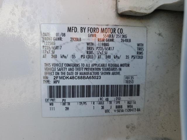 Photo 12 VIN: 2FMDK48C68BA65023 - FORD EDGE SEL 