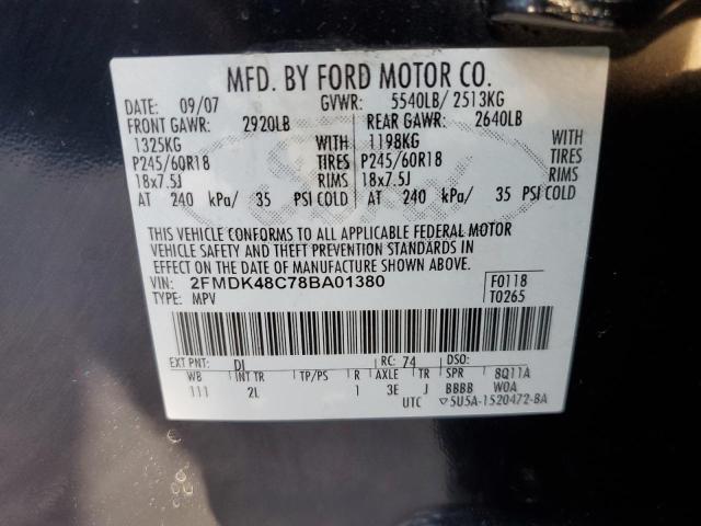 Photo 12 VIN: 2FMDK48C78BA01380 - FORD EDGE SEL 