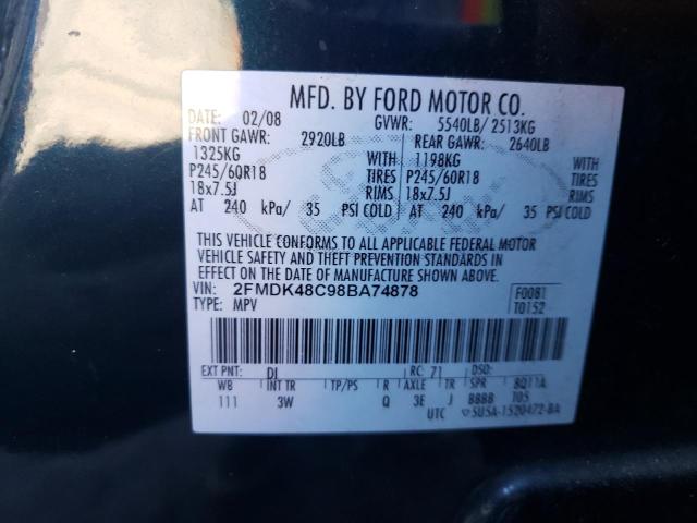 Photo 12 VIN: 2FMDK48C98BA74878 - FORD EDGE 