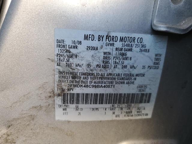 Photo 12 VIN: 2FMDK48C99BA40571 - FORD EDGE SEL 